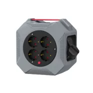   Kábeldob 15m, H05VV-F 3G1,5, 3200W, 4 x 230V 16A aljzat, IP20                                         CM201-403