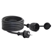   Hosszabbító kábel, 20m, SCHUKO dugóval és aljzattal, 16A/3500W, IP44, fekete                          CM220-303