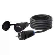   Hosszabbító kábel, 10m, SCHUKO dugóval és aljzattal, 16A/3500W, IP54, fekete                          CM220-312