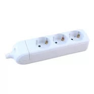   Szerelhető asztali elosztó, 3 utas, 16A/3680W, IP20, fehér                                            CM232-031