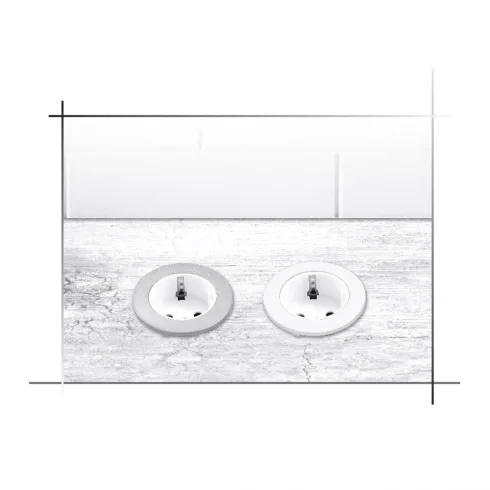 Rejtett/pop up 1 utas elosztó, 2m, 16A/3680W, fehér                                                   CM235-111