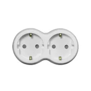   2 utas elosztó adapter, 2x16A, fehér-szürke                                                           CM240-121