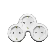   3 utas elosztó adapter, 3x16A, fehér-szürke                                                           CM240-122