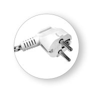   Vasalózsinór, 2 m, 3x1mm2, 2200 W, 10A, 250V, fehér                                                   CM272-401X