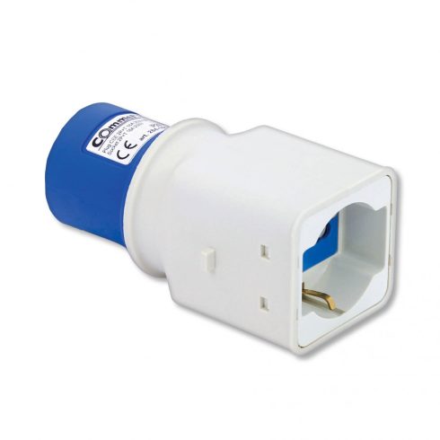 CEE-SCHUKO+olasz adapter dugó, 16A, 3P, IP20                                                          CM284-101