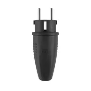   Földelt gumi dugó, SCHUKO, 16A, IP44, fekete                                                          CM290-311