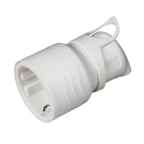 Földelt SCHUKO aljzat, oldalsó kivezetéssel, 16A, IP20, fehér                                         CM291-201