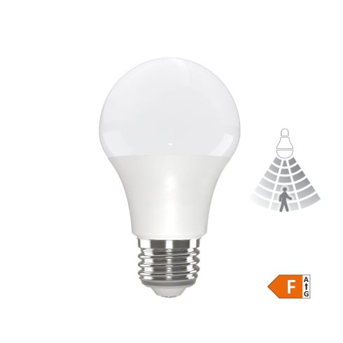 LED izzó mozgásérzékelővel, E27, A60, 12 W, 1200 lm, 6500 K, 3-5 m, 20 sec, F                         CM305-991