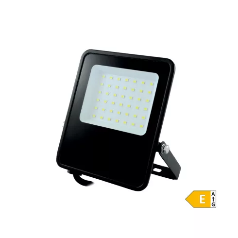 LED reflektor 30W, 12-24 V DC, 3600lm, 6500K, 120°, IP65, korrózióálló fém részek, fekete, E          CM306-901