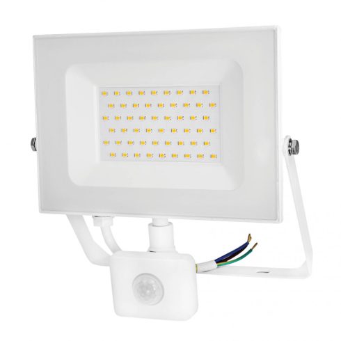 LED reflektor, mozgásérzékelővel, 50W, 4250lm, 4000K, IP44, fehér,  IFLPIR50WH,                       CM307-159