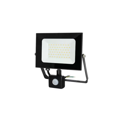 LED reflektor, mozgásérzékelővel, 50W, 4250lm, 6500K, IP44, fekete                                    CM307-304