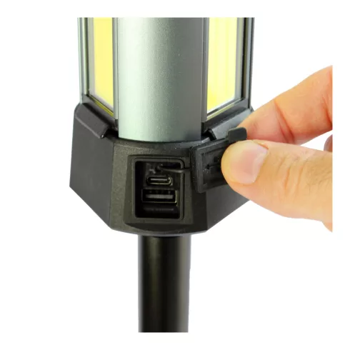 Többfunkciós, akkumulátoros LED reflektor, 1500 lm, 3,7 V lítium 6000 mAh, 10 üzemmód, USB-C töltő,   CM308-315