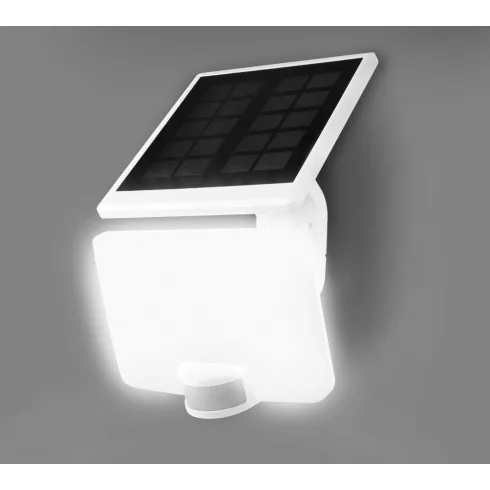 LED napelemes reflektor, mozgásérzékelővel, 11W, 1500lm, 4000K, IP54, fehér                           CM309-102
