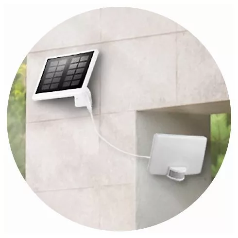 LED napelemes reflektor, mozgásérzékelővel, 11W, 1500lm, 4000K, IP54, fehér                           CM309-102