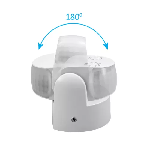 Infravörös mozgásérzékelő, 180-fok, 12m, 1200W, IP65, fehér                                           CM310-105