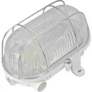   Ovális, fémrácsos hajólámpa, E27, 60W, IP54, szürke                                                   CM331-201