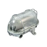   Ovális, fémrácsos hajólámpa, E27, 60W, IP54, szürke                                                   CM331-202