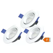   LED mélysugárzó, forgatható lámpatesttel, 5W, 370lm, 3000K, 3db/cs                                    CM336-126