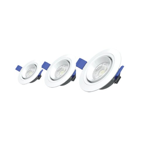 LED mélysugárzó, forgatható lámpatesttel, 5W, 370lm, 3000K, 3db/cs                                    CM336-126