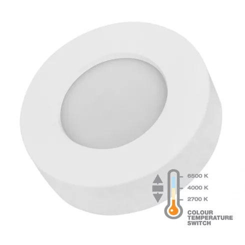LED panel, kerek, 6W, 400lm, 2700/4000/6500K, 122mm                                                   CM337-308
