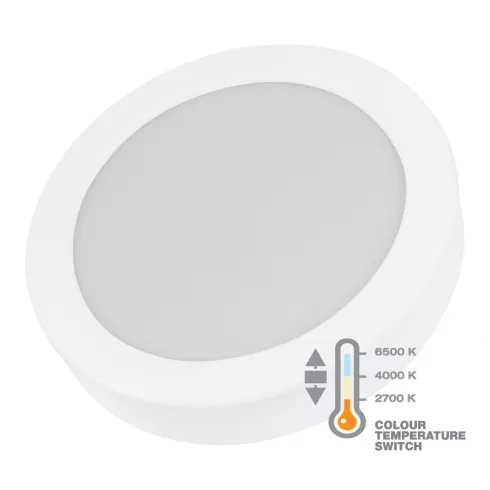 LED panel, kerek, 12W, 900lm, 2700/4000/6500K, 177mm                                                  CM337-318
