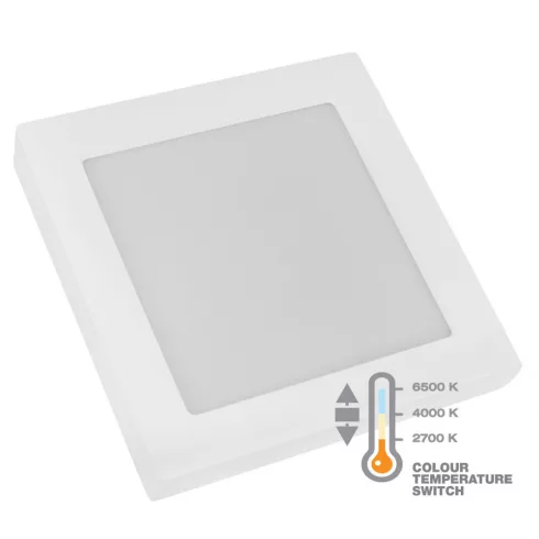 LED panel, négyzetes, 24W, 1950lm, 2700/4000/6500K, 227mm                                             CM337-438
