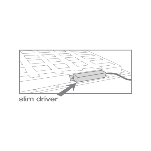 LED panel, süllyesztett, 40W, 4500lm, 4000k, 595x595mm, UGR 19, fehér                                 CM337-603