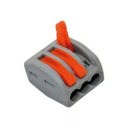   Vezeték összekötő, 3P, 0,2-2,5mm2, 0,2-4,0mm2, szürke/narancs (10 db)                                 CM365-452