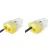 Vezeték összekötő, 2P, 0,75-2,5mm2, sárga, tömör vezetékhez (20 db)                                   CM365-464