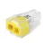 Vezeték összekötő, 2P, 0,75-2,5mm2, sárga, tömör vezetékhez (50 db)                                   CM365-467