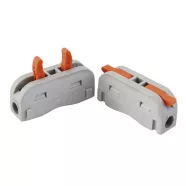   Vezeték összekötő, 1-1P, 0,2-2,5mm2, 0,2-4,0mm2, szürke/narancs (10 db)                               CM365-471