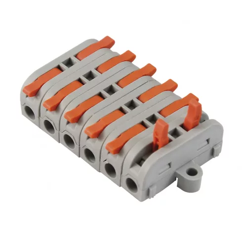 Vezeték összekötő, 1-1P, 0,2-2,5mm2, 0,2-4,0mm2, szürke/narancs (10 db)                               CM365-471