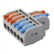   Vezeték összekötő, 2-6P, 0,2-2,5mm2, 0,2-4,0mm2, szürke/színes (5 db)                                 CM365-475