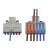 Vezeték összekötő, 2-6P, 0,2-2,5mm2, 0,2-4,0mm2, szürke/színes (5 db)                                 CM365-475