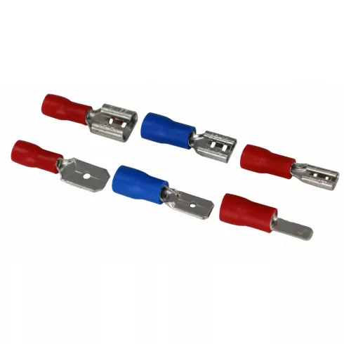 Szigetelt csúszó saru pár, 1,5-2,5mm2, 0,8x4,75mm, (10+10 db)                                         CM365-833