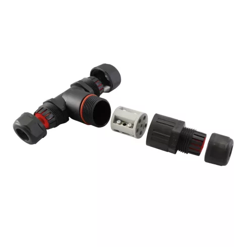 Tömszelence, T alakú, 5P, 1-2,5mm2, IP68, kábel csatlakozó                                            CM365-907