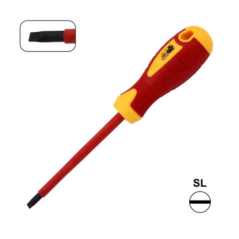 Szigetelt csavarhúzó, SL 5,5x125mm, 1000V, mágneses fejjel                                            CM370-205