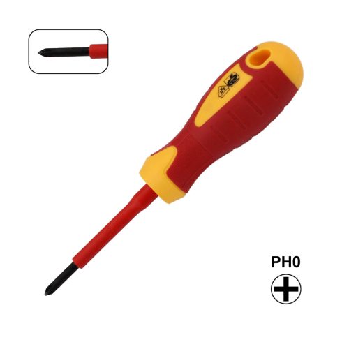 Szigetelt csavarhúzó, PH0 3x60mm, 1000V, mágneses fejjel                                              CM370-211