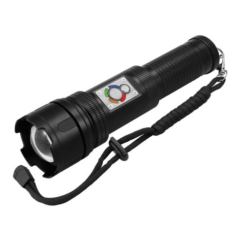 LED akkumulátoros zseblámpa 10W + kempinglámpa 5W, 650lm, Lítium 3,7V, 2000mAh, 6 világítási mód      CM401-018