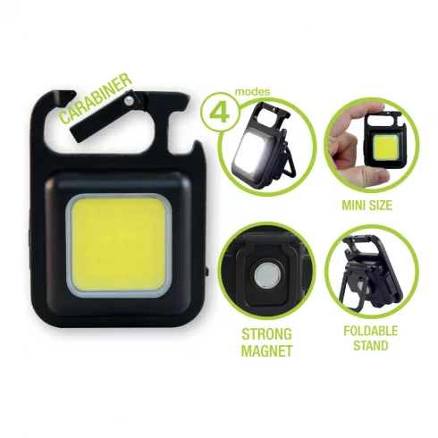 Multifunkciós mini tölthető LED lámpa, 5W, 500 lm, IP44                                               CM401-021
