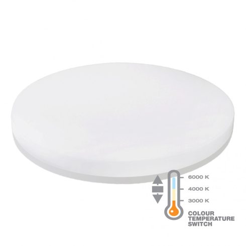 LED mennyezeti lámpa, CCT kapcsolóval, 18W, 1800lm, 3000/4000/6500K, IP54                             CM407-105