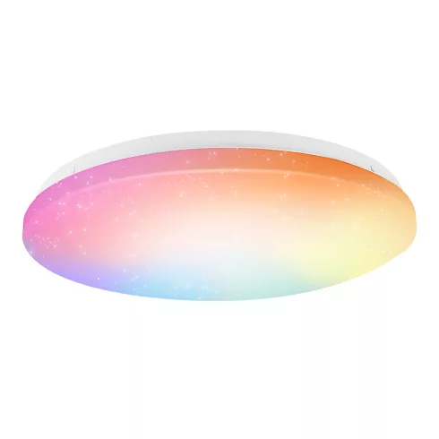 Wifi LED mennyezeti lámpa, 12W, 1200 lm, RGB, 260mm, 2,4 GHz, IP20, csillagos égbolt                  CM407-801