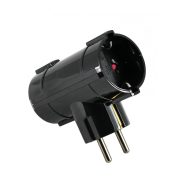   2 utas T elosztó adapter, 16A/3500W, fekete                                                           CM6338-2