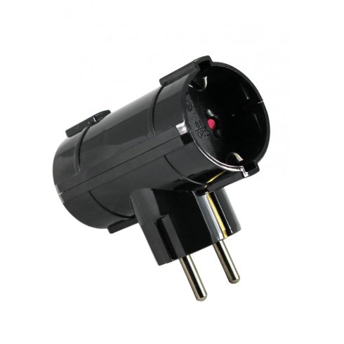 2 utas T elosztó adapter, 16A/3500W, fekete                                                           CM6338-2