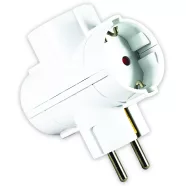   3 utas T elosztó adapter, 16A/3500W, fehér                                                            CM6338-3