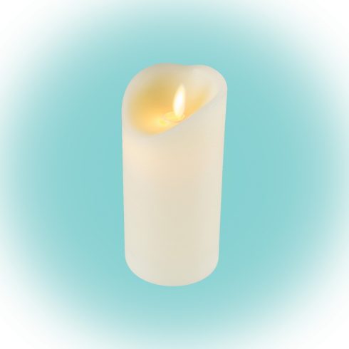 LED-es viaszgyertya mozgó lángeffekttel, 1 sárga LED, HSO                                             CMW16
