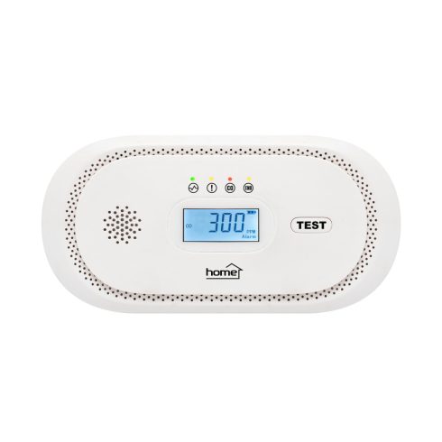 Szén-monoxid vészjelző, LCD kijelző , elemes, 2 év elem élettartam, 10 év érzékelő élettartam, HSO    CO10LCD