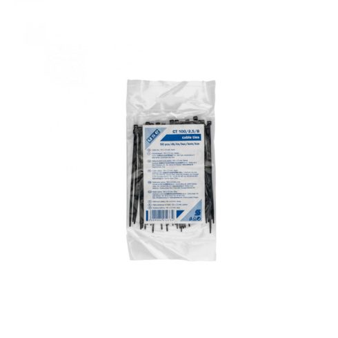 Kábelkötegelő  100x2,5mm fekete, HSO                                                                  CT100/2,5/B