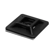   Kábelkötegelő talp 50db 28x28mm, fekete, HSO                                                          CTT28BK