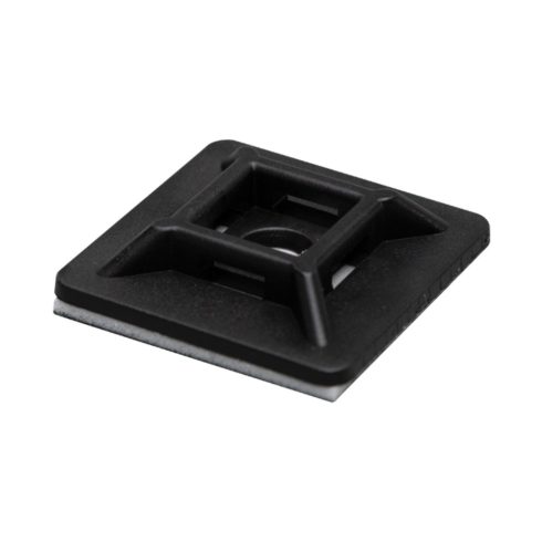 Kábelkötegelő talp 50db 28x28mm, fekete, HSO                                                          CTT28BK